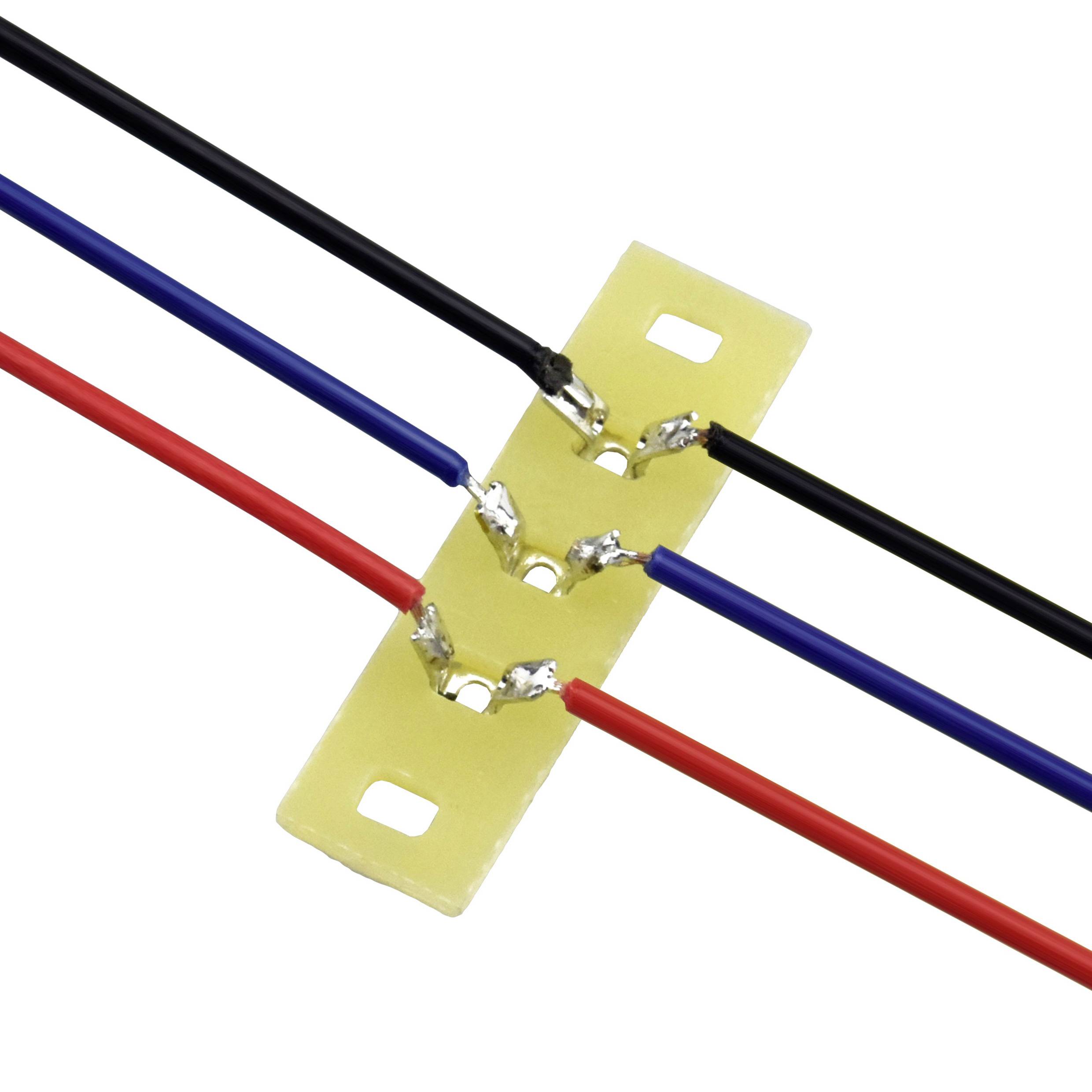 TRU COMPONENTS Loddeliste enkeltrække Samlet antal poler 3 Epoxyd (L x B x H) 30 x 9 x 1.5 mm 1 stk-1