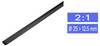 TRU COMPONENTS 1225433 Krympeslange uden lim Sort 25 mm 12.50 mm Krympningshastighed:2:1 Metervare