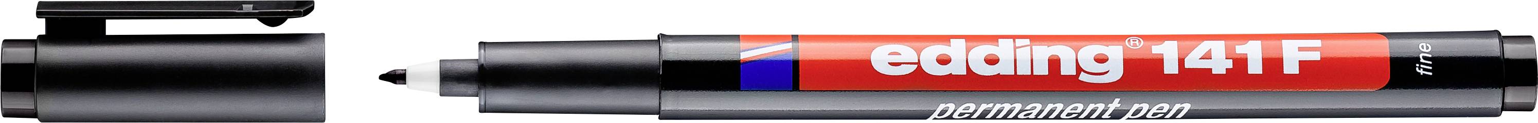 Edding foliemarker 141 F permanent pen Sort 4-141001