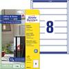 Avery-Zweckform Mappe-etiketter L6060-10 34 x 192 mm Papir Hvid Permanent vedhæftningsevne 80 stk