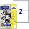Avery-Zweckform 3655-10 210 x 148 mm Papir Hvid 20 stk Permanent vedhæftningsevne Universelle etiketter Bläck, Laser, Kopi 10 Blatt DIN A4