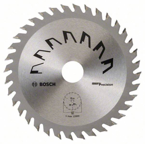 Bosch Accessories Precision 2609256960 Blad til rundsav i hårdtmetal 127 x 20 mm Antal tænder (per tomme): 36 1 stk