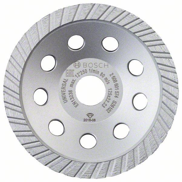 Bosch Accessories 2608601574 Slibepotte Standard for Universal Turbo Diameter: 125 mm 1 stk