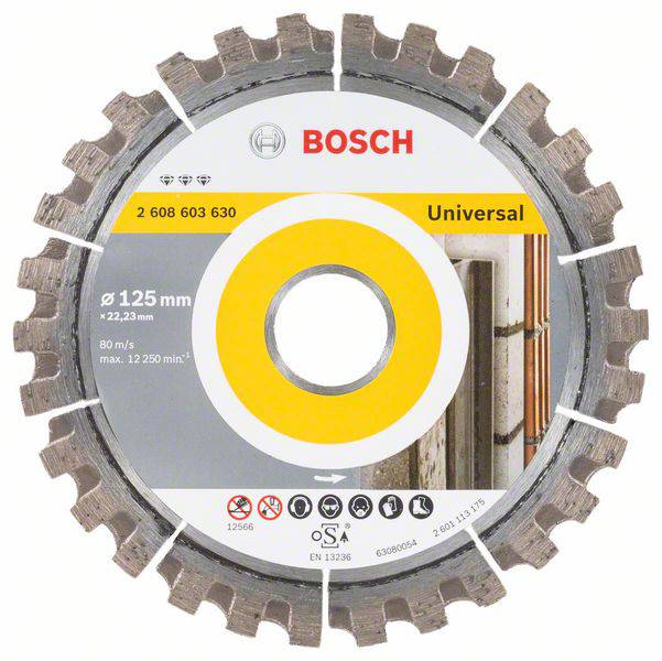 Bosch Accessories 2608603630 Best for Universal Diamantskæreskive Diameter 125 mm 1 stk