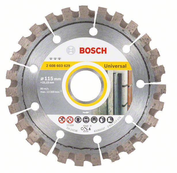 Bosch Accessories 2608603629 Best for Universal Diamantskæreskive Diameter 115 mm 1 stk