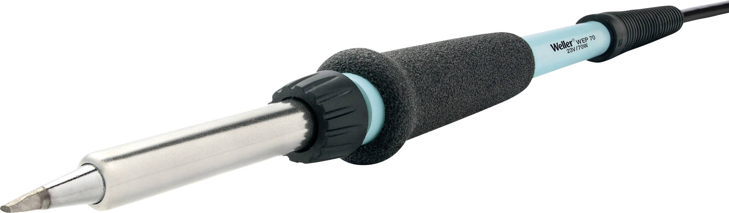 Loddekolbe med ergonomisk greb og lang spids, egnet til præcis lodning af elektroniske komponenter.