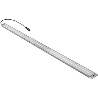 En lang, smal LED-armatur med sort tilslutningskabel, velegnet til effektiv belysning indendørs.