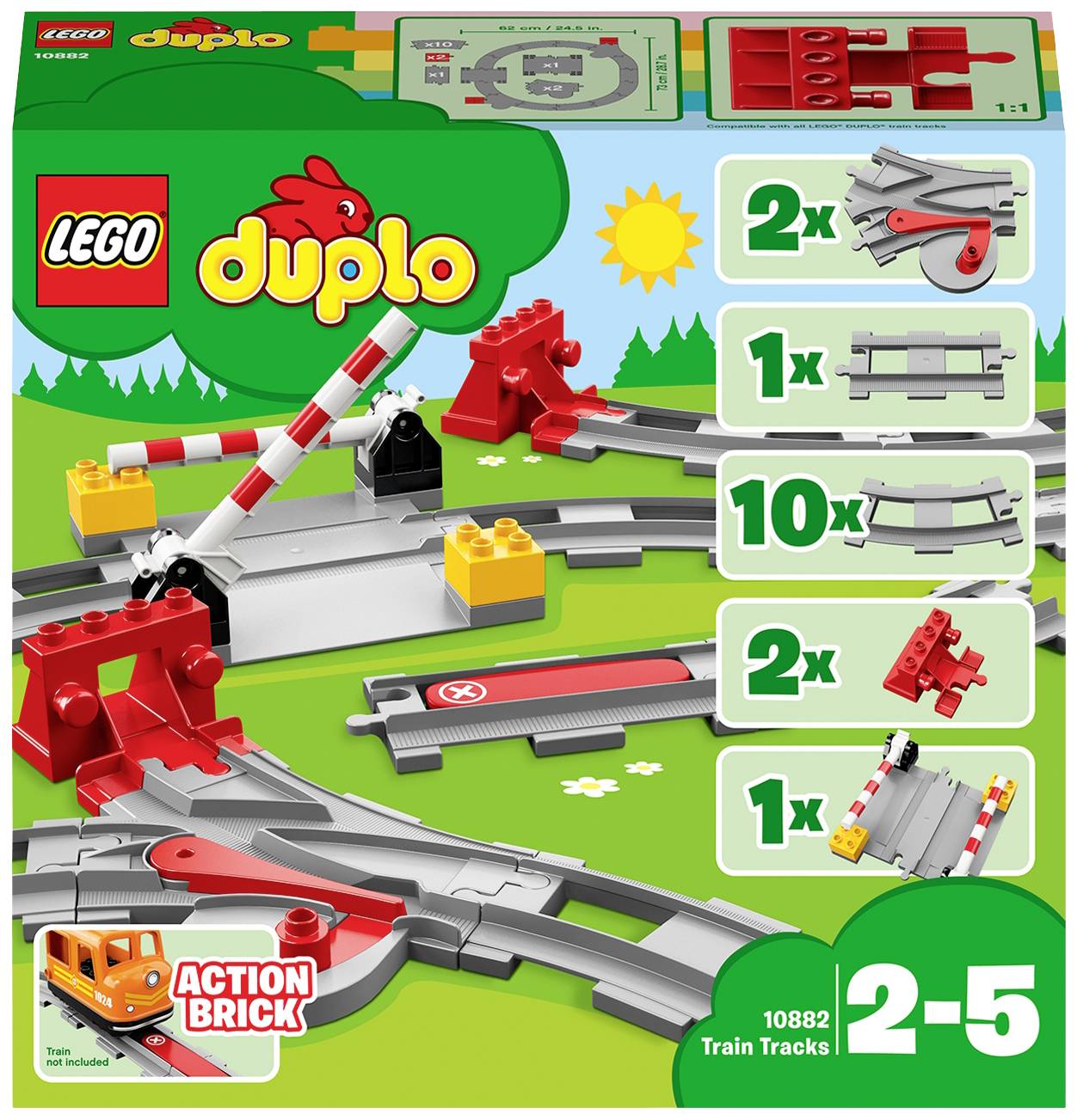 Tøj skrubbe Siege LEGO® DUPLO® 10882 Jernbaneskinner | Conradelektronik.dk