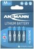 Ansmann Extreme AA-batteri Lithium 2850 mAh 1.5 V 4 stk