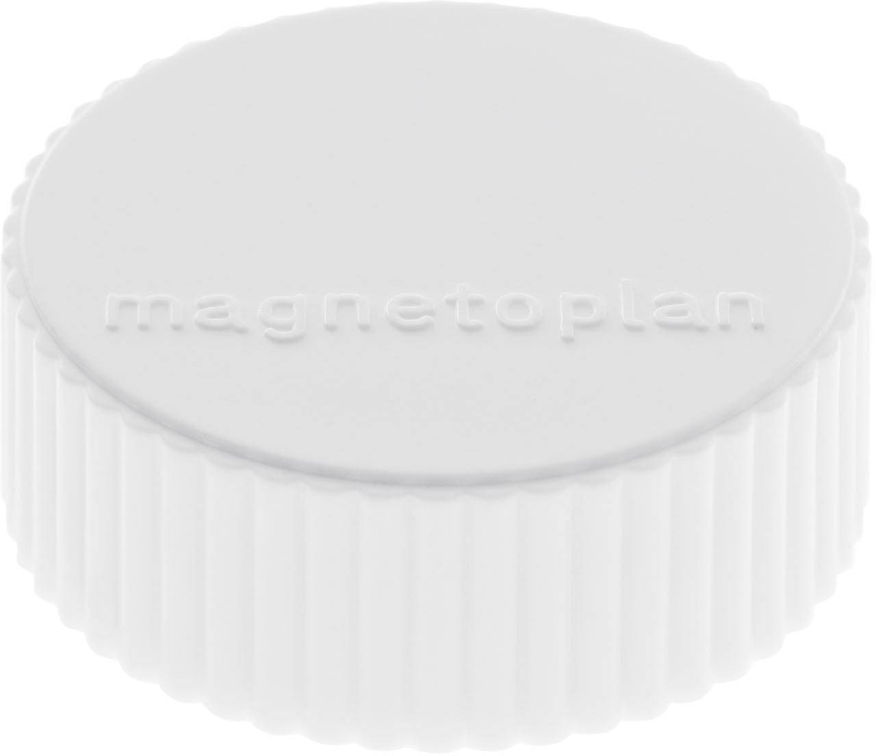magnetoplan Magnet Discofix Magnum (Ø x H) 34 mm x 13 mm rund Hvid 10 stk 1660000-1
