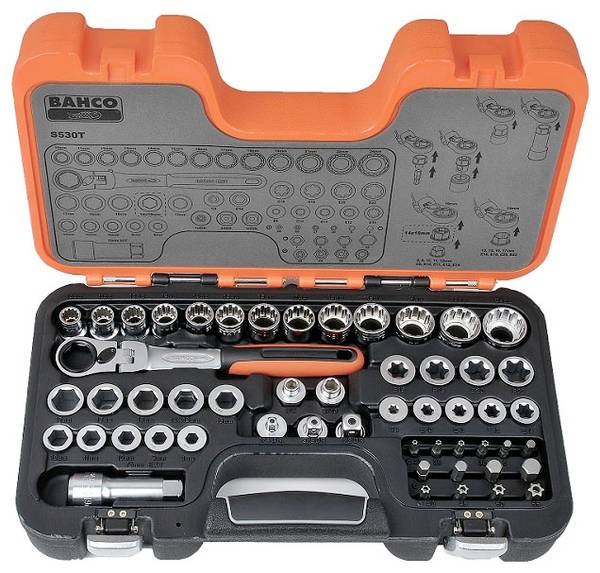 Bahco S530T Topnøglesæt   53-dele S530T