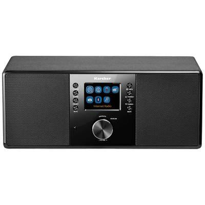 Karcher DAB 7000i Internet bordradio Internet, DAB+, FM WiFi, Bluetooth, USB, AUX, Internetradio Vækkefunktion Sort