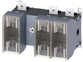 Elektrisk kontrolenhed med tre transparente huse og metalklammer, velegnet til industrielle anvendelser.