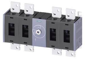 Elektrisk effektafbryder med multiple tilslutninger og drejeknap i midten, bruges til at afbryde strømkredsen.