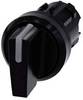 Siemens 3SU10022BM100AA0 3SU1002-2BM10-0AA0 Drejekontakt kan belyses Spændeanordning Sort 2 x 45 ° 1 stk