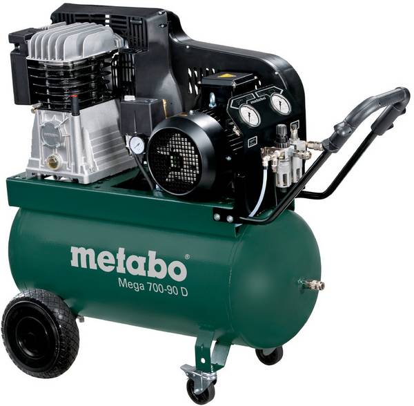 Metabo Mega 700-90 D Trykluftkompressor 90 l 11 bar