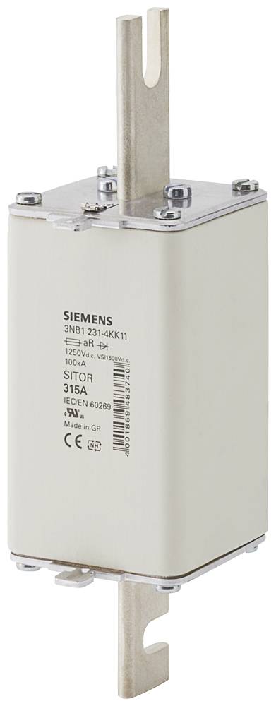 Siemens 3NB12314KK11 Sikringsindsats Sikringsstørrelse = 2L 315 A 2 stk