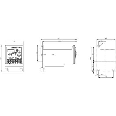 Siemens 3RB3133-4WW1 Overlastrelæ 1 x sluttekontakt, 1 x brydekontakt 1 ...