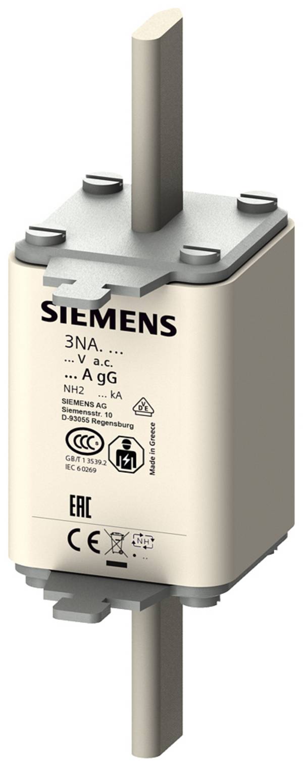 Siemens 3NA3214 Sikringsindsats  Passer til Sikringsstørrelse 000 - 4 Sikringsstørrelse = 2  35 A  500 V 3 stk