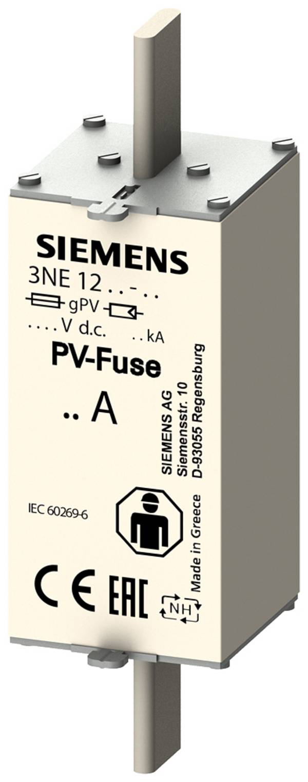 Photovoltaik-sikring med indikator 250 A Superhurtig -FF- Siemens 3NE1327-5E 2 stk Piece