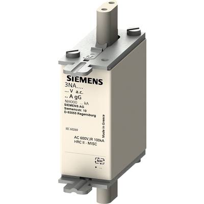 Siemens 3NA38206KJ Sikringsindsats Sikringsstørrelse = 0 50 A 690 V 3 stk