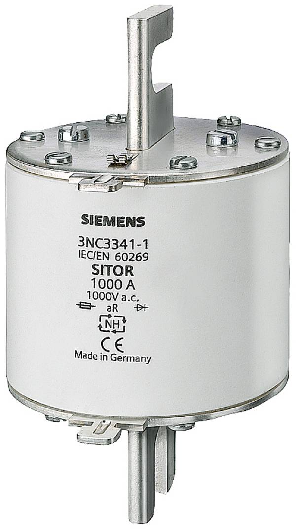 Siemens 3NC34381U Sikringsindsats Med mekanisk sicherungsanzeige Passer til Sikringsstørrelse 000 - 4 Sikringsstørrelse = 3  800 A  1100 V 3 stk