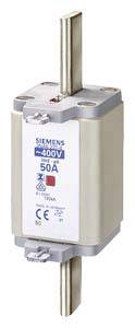 Siemens sikring, 400V, 50A, med CE- og VDE-mærkning