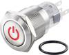 TRU COMPONENTS TC-7494492 TC-LAS1-AGQ-11ZDT/R/12V/S Hærværkssikret trykkontakt 250 V/AC 3 A 1 x Off/On Klikkende Rød IP67 1 stk