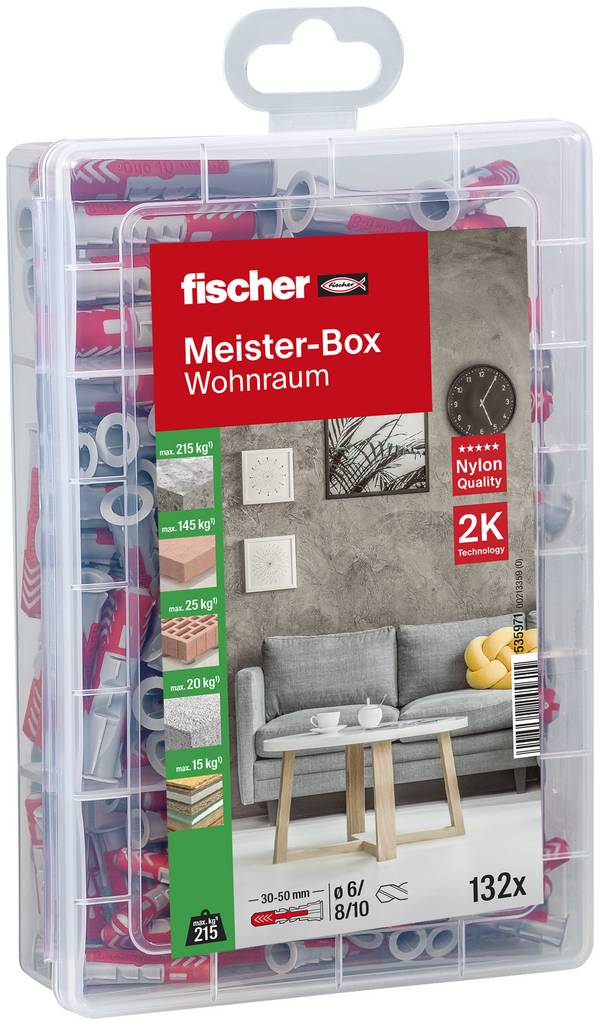 Fischer 535971 DUOPOWER Sortimentsboks til dyvler   1 stk