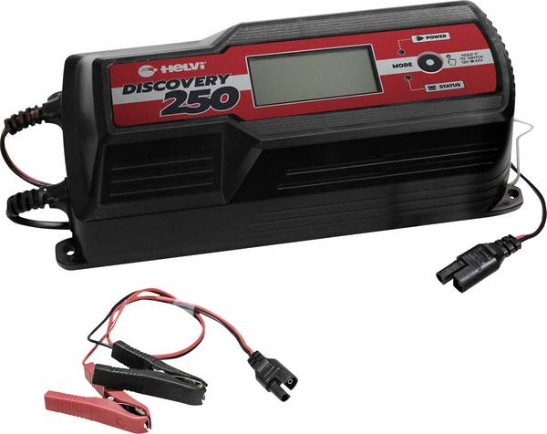 Helvi  77243 Oplader til bilen, Automatisk oplader 12 V, 24 V 16 A, 8 A