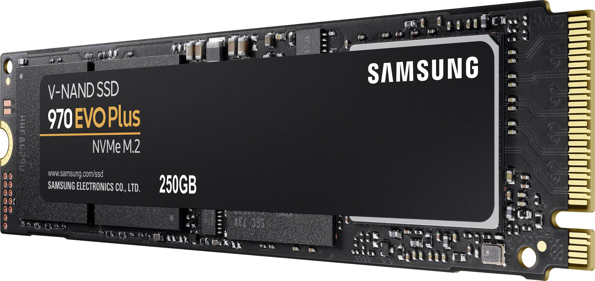 Fortolke kinakål alligevel Samsung 970 EVO Plus 250 GB Intern NVMe/PCIe M.2 SSD M.2 NVMe PCIe 3.0 x 4  Retail MZ-V7S250BW | Conradelektronik.dk