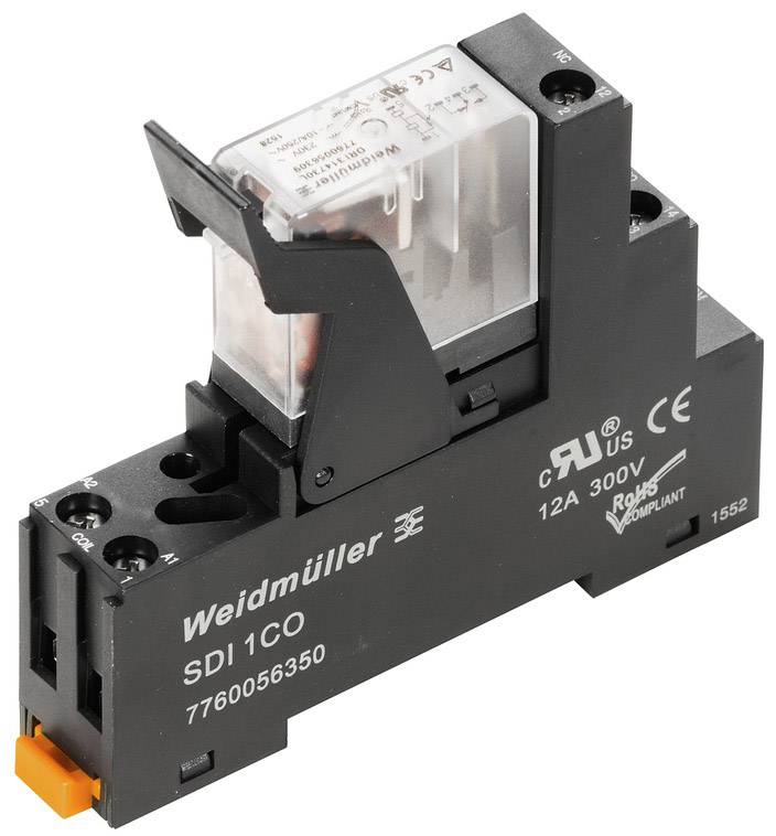 Weidmüller DRIKIT 12VDC 1CO LD Koblingsrelæ 12 V/DC 10 A 1 x skiftekontakt 10 stk