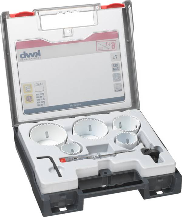 kwb 598260 Stiksavs-sæt 7 dele 35 mm, 44 mm, 51 mm, 65 mm, 68 mm C45 1 stk