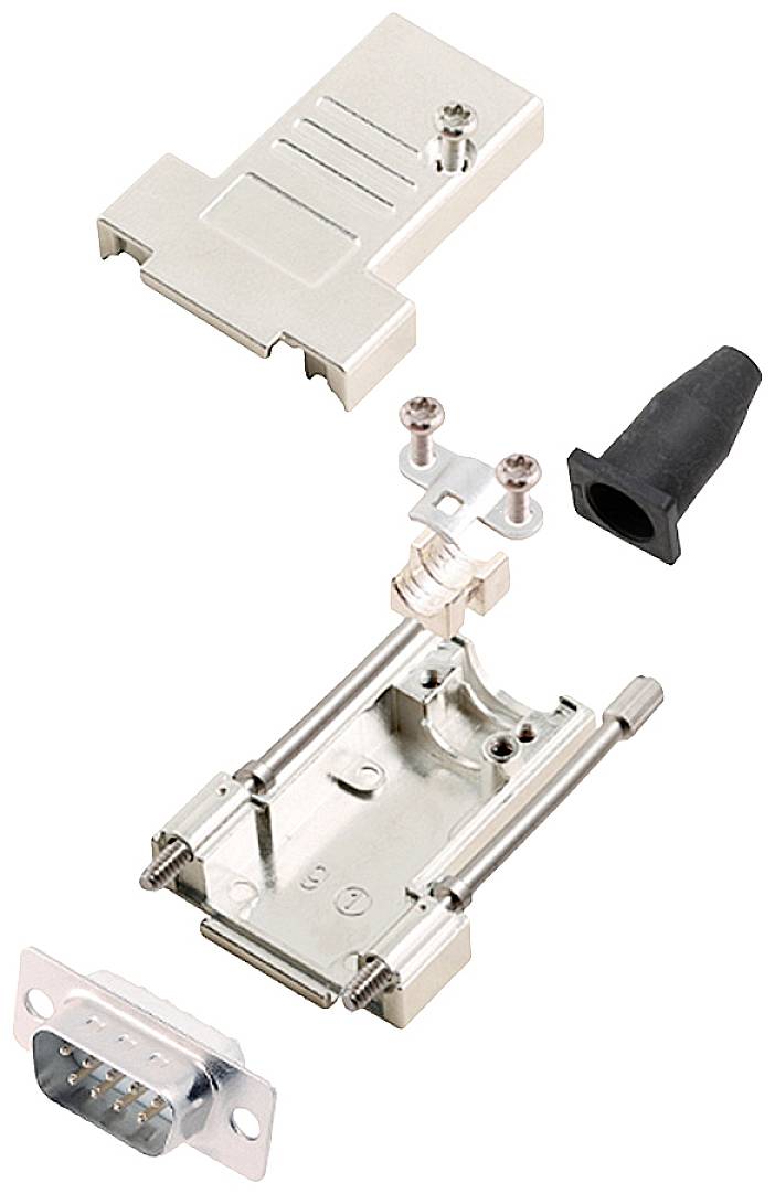 encitech DTSL09-LJSRG-T-DBP-W-K 6355-8040-01 D-SUB stiftliste-sæt 180 ° Poltal: 9 Loddekop 1 stk