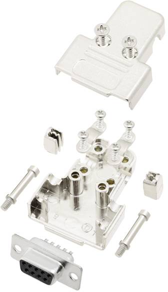TRU COMPONENTS TCTRIM09DMSK 7708592 D-SUB bøsningsliste-sæt 180 ° Poltal: 9 Loddekop 1 stk