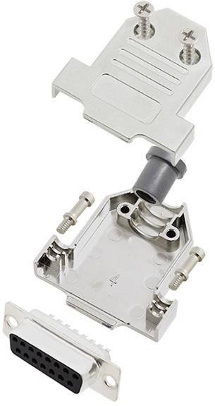 TRU COMPONENTS TCDTNT15MDMSK 7708860 D-SUB bøsningsliste-sæt 180 ° Poltal: 15 Loddekop 1 stk
