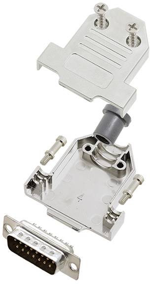 TRU COMPONENTS TCDTNT15MDMPK 7709728 D-SUB stiftliste-sæt 180 ° Poltal: 15 Loddekop 1 stk