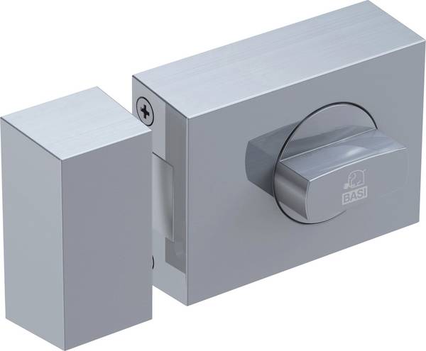 Basi 1303-0208 Ekstra dørlås Rustfrit stållook