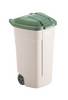 Rubbermaid 8713631021048 Affaldsspand til genbrug 100 l Polypropylen (B x H x T) 530 x 850 x 510 mm Grøn Mobil 1 stk