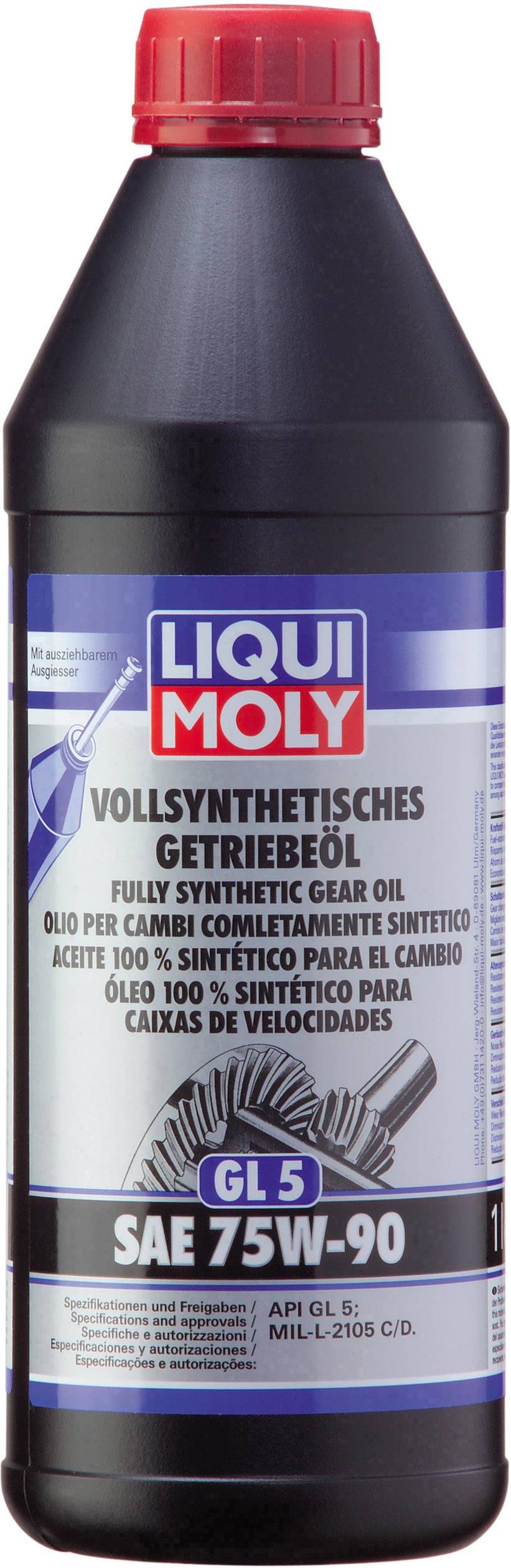Liqui Moly (GL5) SAE 75W-90 1414 Gearolie 1 l