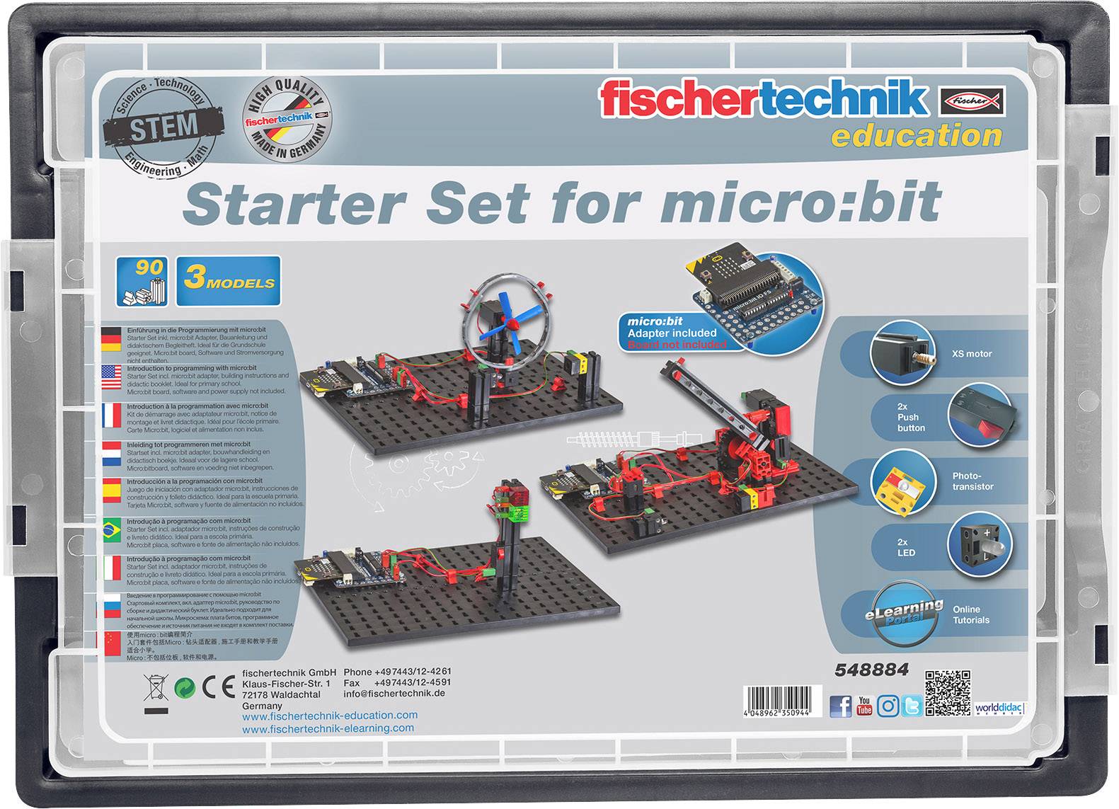 fischertechnik education 548884 Begyndersæt til micro:bit Udvidelsessæt