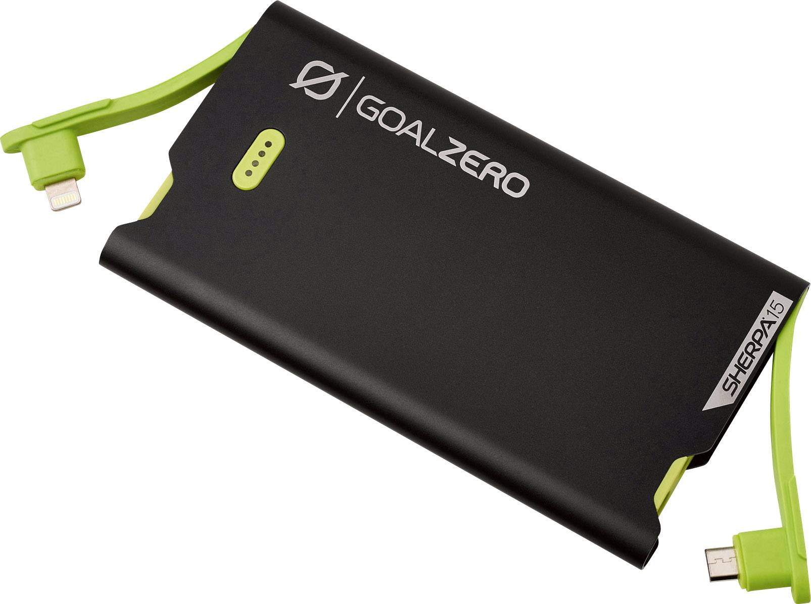Goal Zero 15 Solcelle-powerbank 3870 mAh LiPo Micro USB Sort |