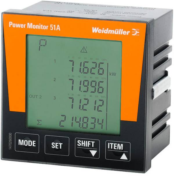 Weidmüller POWER MONITOR 51A Digitalt måleapparat til indbygning