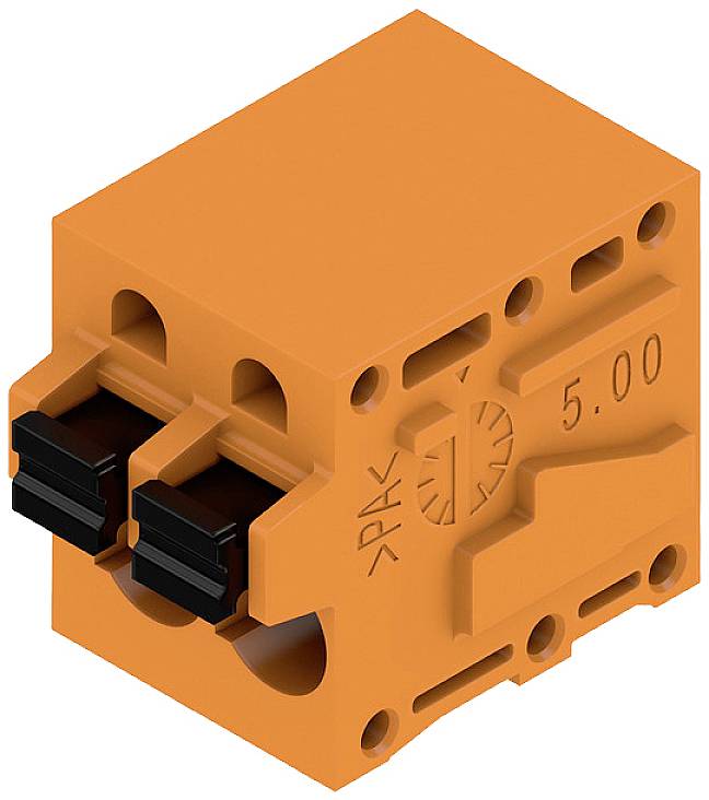 Weidmüller LMF 5.00/02/90 3.5SN OR BX Skrueklemmeblok 2.5 mm² Poltal 2 Orange 130 stk