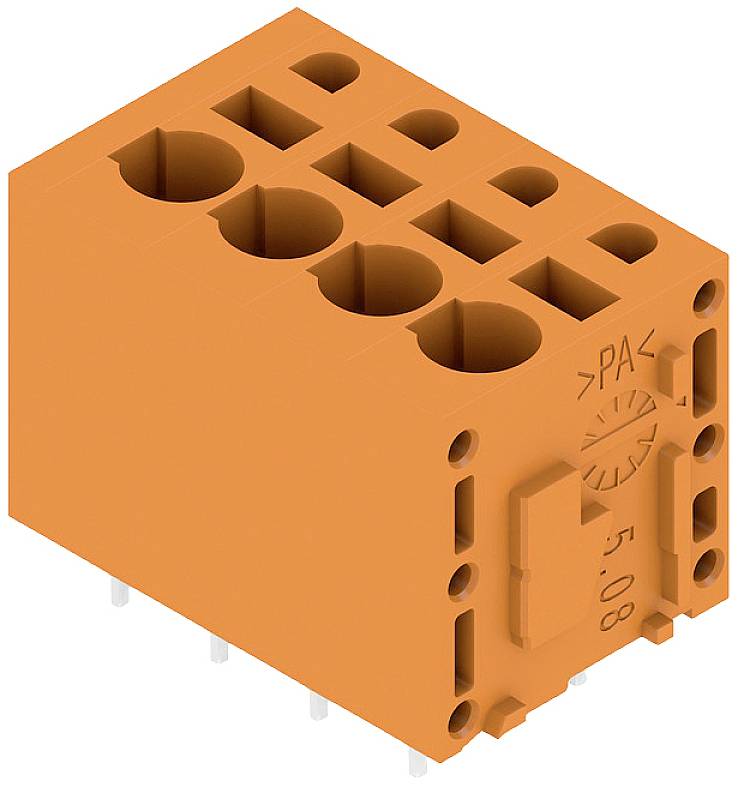 Weidmüller LMFS 5.08/04/180 3.5SN OR BX Skrueklemmeblok 2.5 mm² Poltal 4 Orange 70 stk
