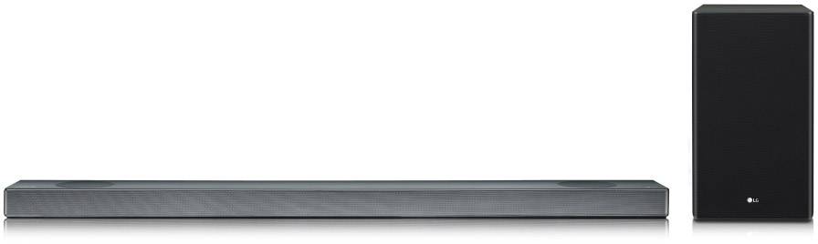 LG Electronics SL9 Soundbar Sort Bluetooth®, Dolby Inkl. trådløs subwoofer, Talestyring, USB, WLAN | Conradelektronik.dk