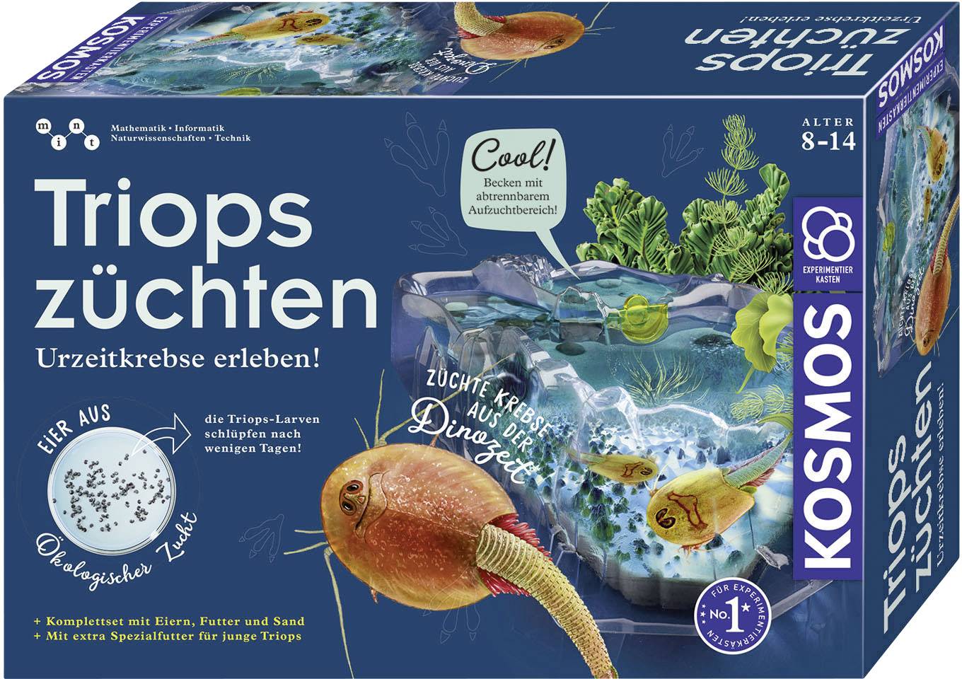 Kosmos 633097 Triops züchten Triops opdræt & natur Eksperimenteringssæt fra 8 år