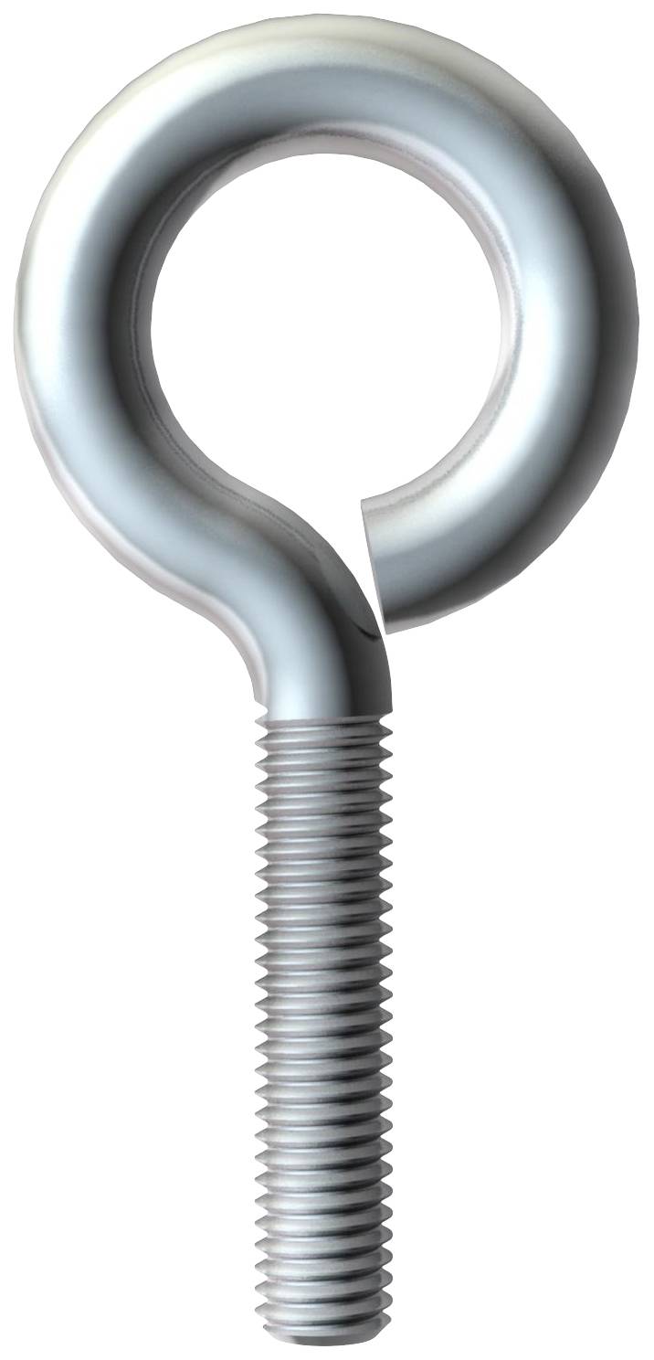 En metal-øjebolt med gevind.