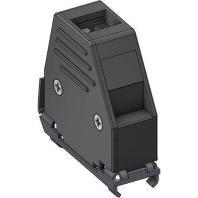 Deltron Connectors DCE 15 D-SUB-kabinet Poltal: 15 Plastik 180 °, 45 ° Sort 1 stk