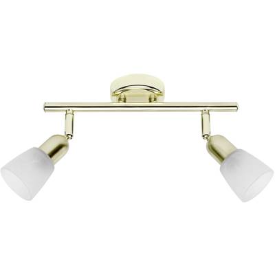 Brilliant Sofia 55313/18 Loft-spotlights LED (RGB) E14 80 W Messing, Alabaster